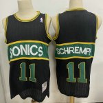 NBA 11 Schrempf Seattle SuperSonics Maillot noir